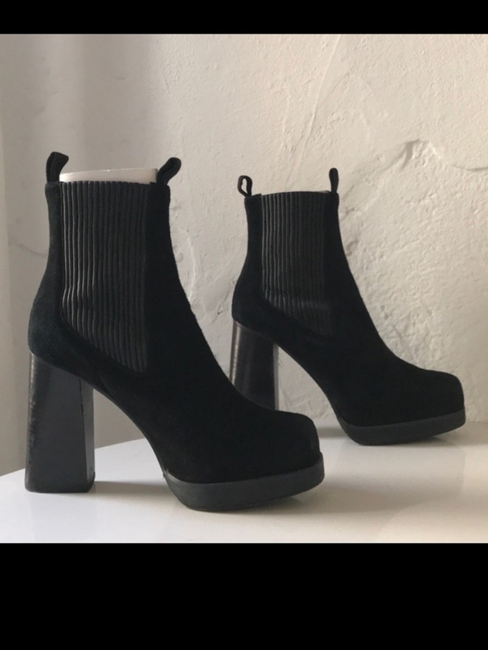 ACNE STUDIOS Flaire suede ankle boots shoes designer size 9 (39) winter fall